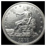 1873 Silver Trade Dollar CHOICE AU
