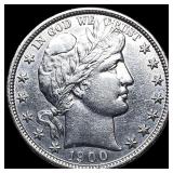 1900 Silver Barber Half Dollar UNCIRCULATED