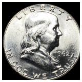 1962 Franklin Half Dollar CHOICE BU