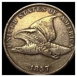 1857 Flying Eagle Cent CHOICE AU