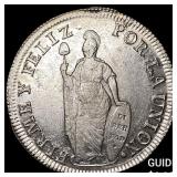1830 LIMAE JM Peru Silver 8 Real PL Fields