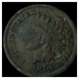 1870 Indian Head Cent NEARLY UNCIRCULATED