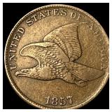 1857 Flying Eagle Cent NEARLY UNCIRCULATED