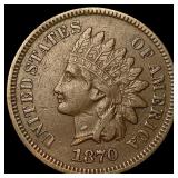 1870 BN Indian Head Cent CLOSELY UNCIRCULATED