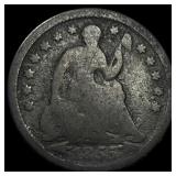 1855 Silver Seated Liberty Half Dime NICELY  CIRC
