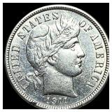 1911 Silver Barber Dime UNCIRCULATED