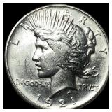 1921 Silver Peace Dollar CHOICE AU