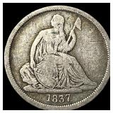1837 Seated Liberty Dime No Stars LIGHTLY CIRCULAT