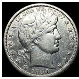 1900-S Silver Barber Half Dollar CLOSELY  UNCIRCU