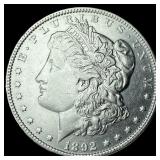 1892 Morgan Silver Dollar CHOICE AU