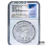 2014 Silver Eagle NGC MS70