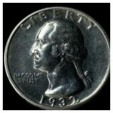 1932-D Silver Washington Quarter CHOICE BU