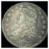 1823 Capped Bust Half Dollar LIGHTLY CIRCULATED