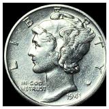 1941-S Silver Mercury Dime UNCIRCULATED