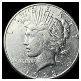 1923-S Silver Peace Dollar CLOSELY UNCIRCULATED