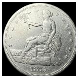 1876-S Silver Trade Dollar CLOSELY UNCIRCULATED