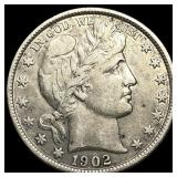 1902 Barber Half Dollar CLOSELY UNCIRCULATED