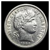 1906 Silver Barber Dime CHOICE AU