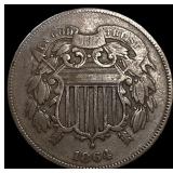 1864 Two-Cent Piece CLOSELY UNCIRCULATED