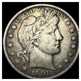 1901 Silver Barber Half Dollar UNCIRCULATED