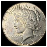 1927 Silver Peace Dollar NEARLY UNCIRCULATED
