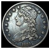 1835 Capped Bust Silver Quarter NEARLY  UNCIRCULA