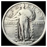1917 Type 2 Standing Liberty Quarter LIGHTLY  CIR