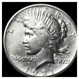 1921 Silver Peace Dollar CLOSELY UNCIRCULATED