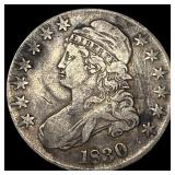 1830 Capped Bust Half Dollar CHOICE AU