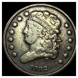 1832 Classic Head Half Cent NEARLY UNCIRCULATED