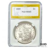 1889 Morgan Silver Dollar PGA MS65