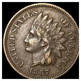 1867 Indian Head Cent CLOSELY UNCIRCULATED