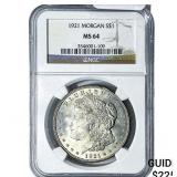 1921 Morgan Silver Dollar NGC MS64