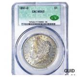 1891-O Morgan Silver Dollar CAC MS63