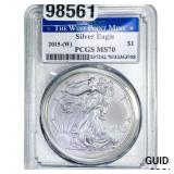 2015 Silver Eagle PCGS MS70
