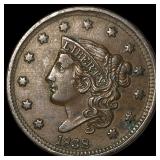1838 Coronet Head Large Cent CHOICE AU