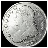 1830 Capped Bust Half Dollar LIGHTLY  CIRCULATED