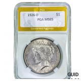 1926-D Silver Peace Dollar PGA MS65