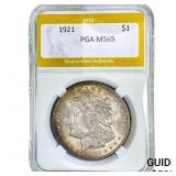 1921 Morgan Silver Dollar PGA MS65