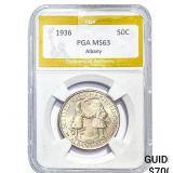 1936 Albany Half Dollar PGA MS63