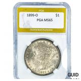 1899-O Morgan Silver Dollar PGA MS65