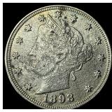 1898 Liberty Head Nickel CLOSELY UNCIRCULATED