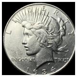1934-S Silver Peace Dollar CHOICE BU