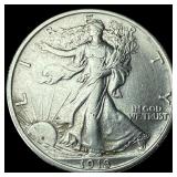 1918 Walking Liberty Half Dollar CHOICE AU