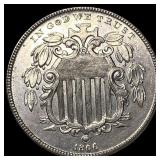 1866 Shield Nickel UNCIRCULATED