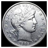 1904 Silver Barber Half Dollar UNCIRCULATED