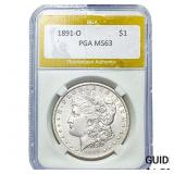 1891-O Morgan Silver Dollar PGA MS63