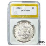 1900-S Morgan Silver Dollar PGA MS64
