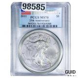 2011 Silver Eagle PCGS MS70