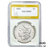 1902 Morgan Silver Dollar PGA MS65